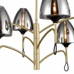 Люстра на штанге Vele Luce Oro VL5654P26 Цвет арматуры Желтый Цвет плафонов Серый от ImperiumLoft