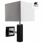 Бра Arte Lamp Waverley A8880AP-1BK Цвет арматуры хром Цвет плафонов белый