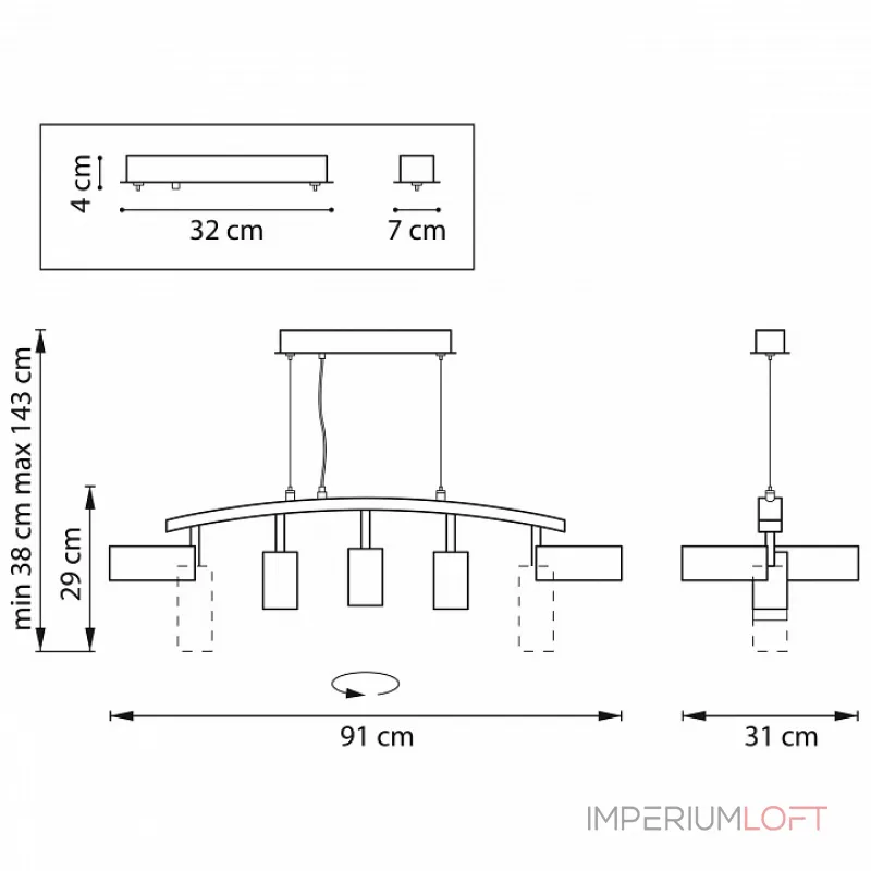 Подвесной светильник Lightstar Rullo LR735862373 от ImperiumLoft Подвесной светильник Lightstar Rullo LR735862373 от ImperiumLoft