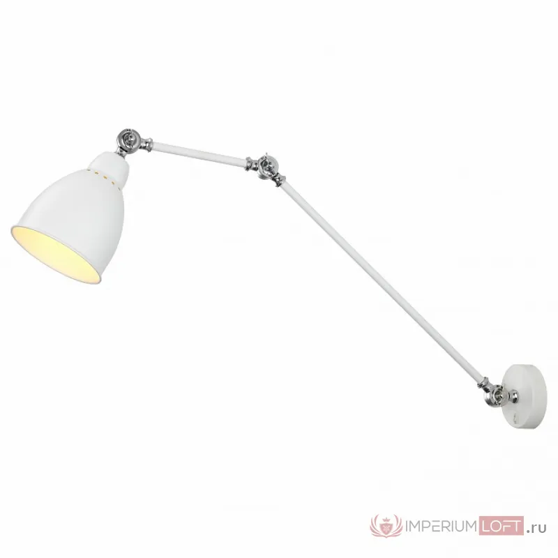 Бра Arte Lamp 2055 A2055AP-1WH Цвет арматуры белый Цвет плафонов белый от ImperiumLoft