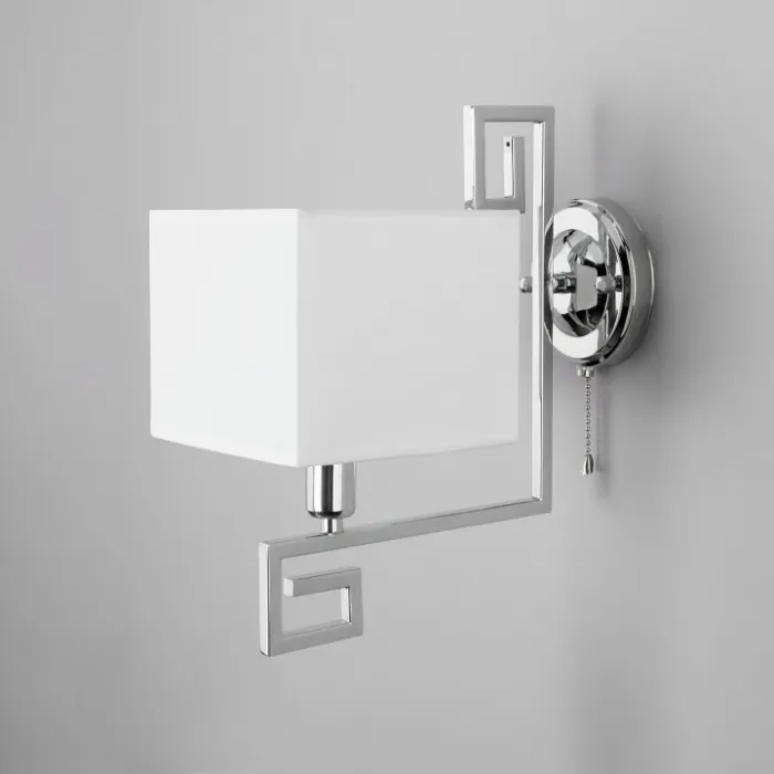 Бра Eurosvet Alma 60115/1 хром Цвет плафонов белый Цвет арматуры хром от ImperiumLoft