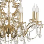 Подвесная люстра Dio D’Arte Forli Forli E 1.1.8.300 G Цвет плафонов прозрачный Цвет арматуры золото от ImperiumLoft