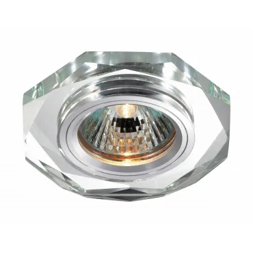 Встраиваемый светильник Novotech Mirror 369759 Цвет арматуры серебро Цвет плафонов прозрачный