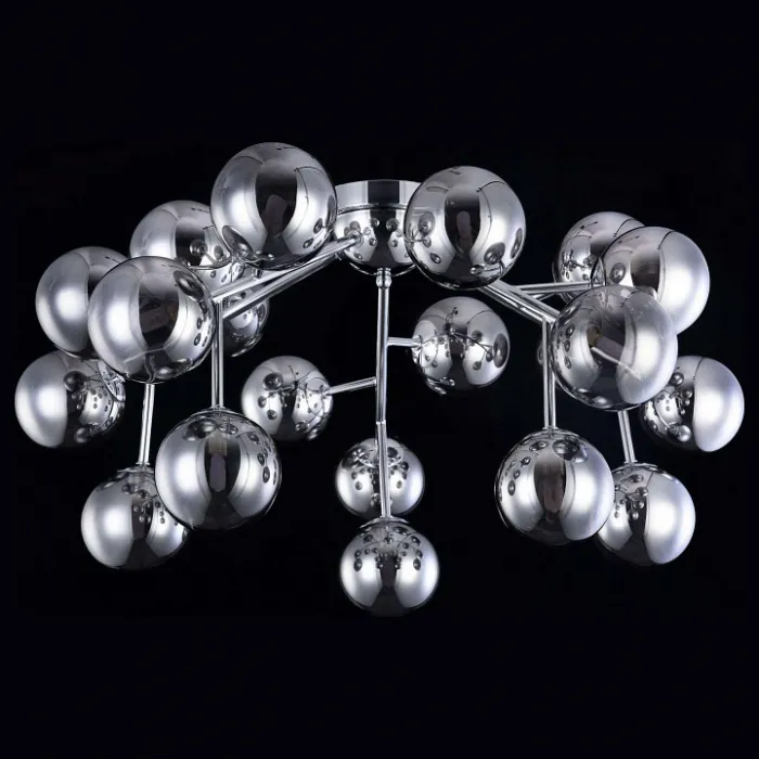 Потолочная люстра Maytoni Dallas MOD545PL-20CH Цвет арматуры хром Цвет плафонов серый от ImperiumLoft