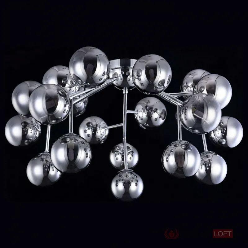 Потолочная люстра Maytoni Dallas MOD545PL-20CH Цвет арматуры хром Цвет плафонов серый от ImperiumLoft