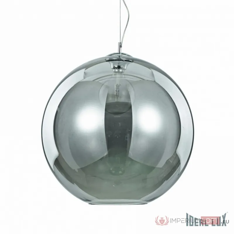 Подвесной светильник Ideal Lux Nemo NEMO SP1 D50 FUME&#039; Цвет арматуры хром Цвет плафонов серый от ImperiumLoft