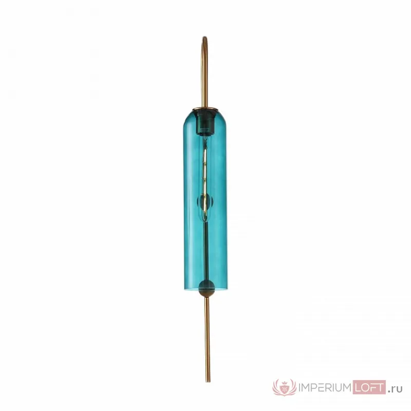 Бра ST-Luce Callana SL1145.381.01 Цвет арматуры латунь Цвет плафонов голубой от ImperiumLoft
