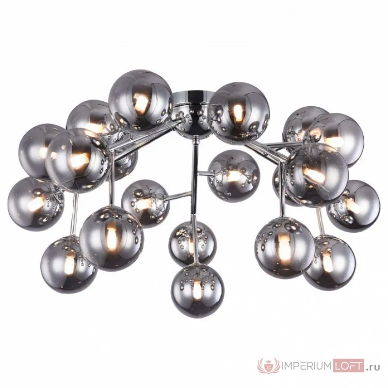 Потолочная люстра Maytoni Dallas MOD545PL-20CH Цвет арматуры хром Цвет плафонов серый от ImperiumLoft