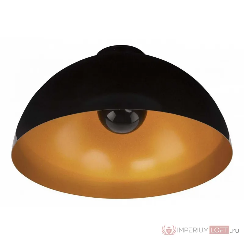 Накладной светильник Nowodvorski Hemisphere Black-G 6934 Цвет арматуры черный Цвет плафонов медь от ImperiumLoft
