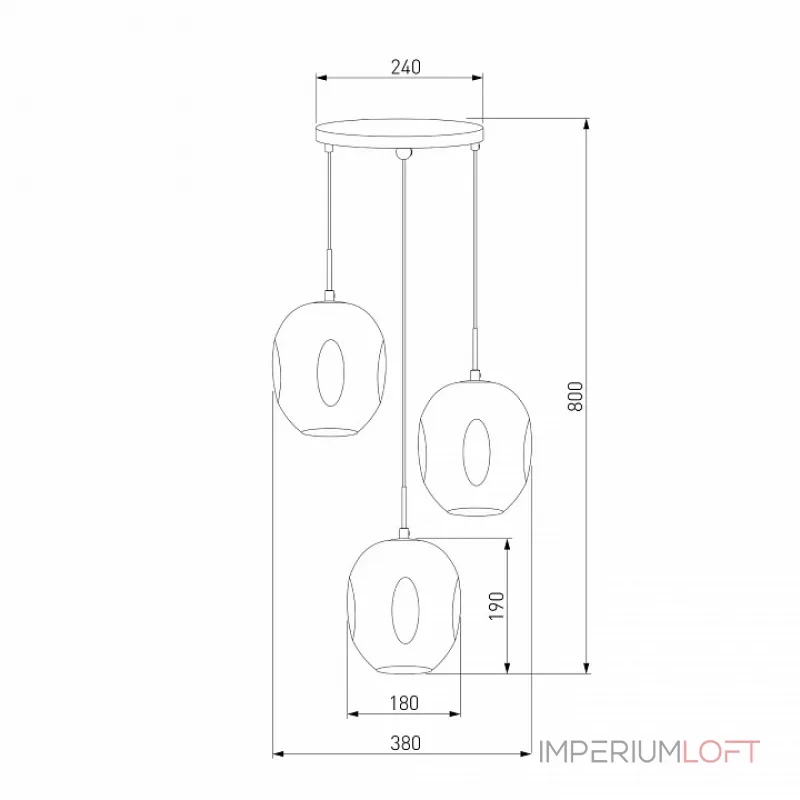 Подвесной светильник 50195/3 Подвесной светильник 50195/3