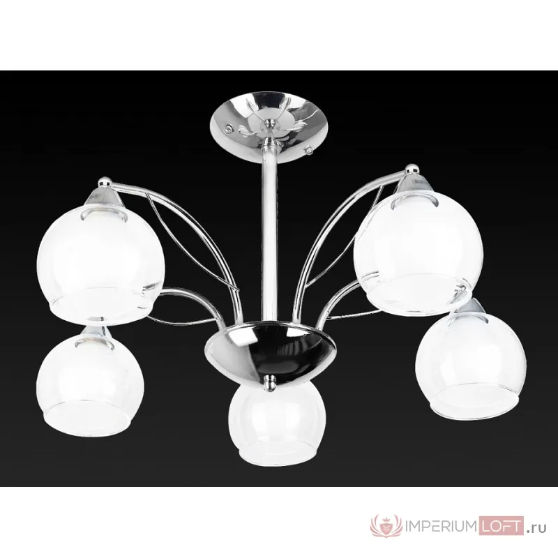 Люстра на штанге TopLight Alberta TL7160X-05CH Цвет арматуры хром Цвет плафонов белый от ImperiumLoft