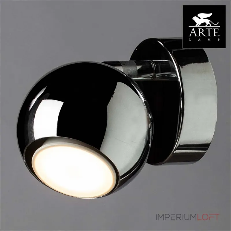 Спот Arte Lamp Piatto A6251AP-1CC Цвет арматуры хром Цвет плафонов хром от ImperiumLoft