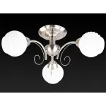 Люстра на штанге TopLight Dana TL3560X-03SN Цвет арматуры никель Цвет плафонов белый от ImperiumLoft
