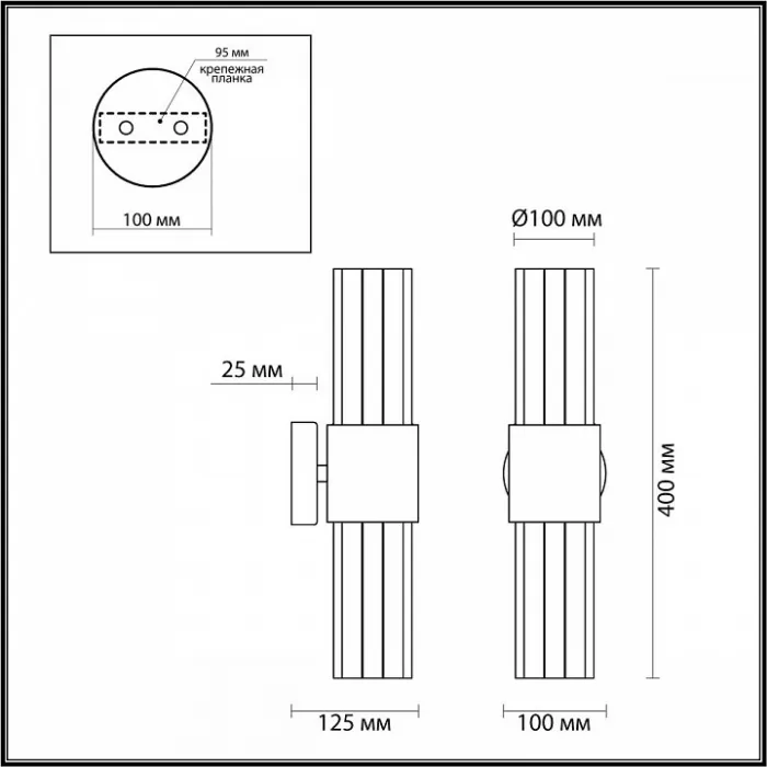 Бра Odeon Light Viketa 4786/2W Цвет плафонов прозрачный Цвет арматуры золото от ImperiumLoft