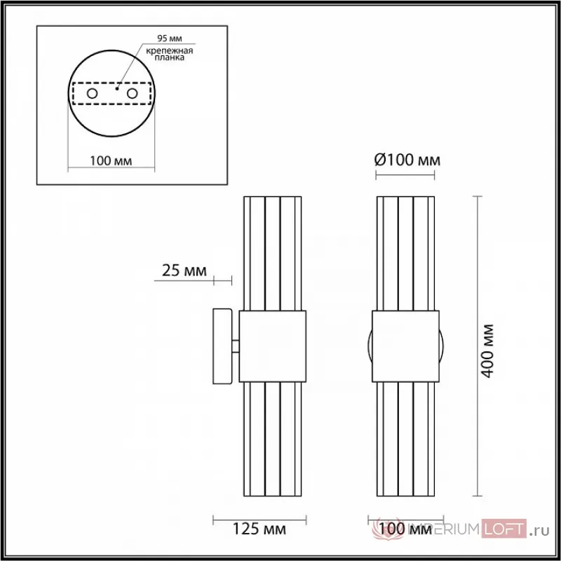 Бра Odeon Light Viketa 4786/2W Цвет плафонов прозрачный Цвет арматуры золото от ImperiumLoft