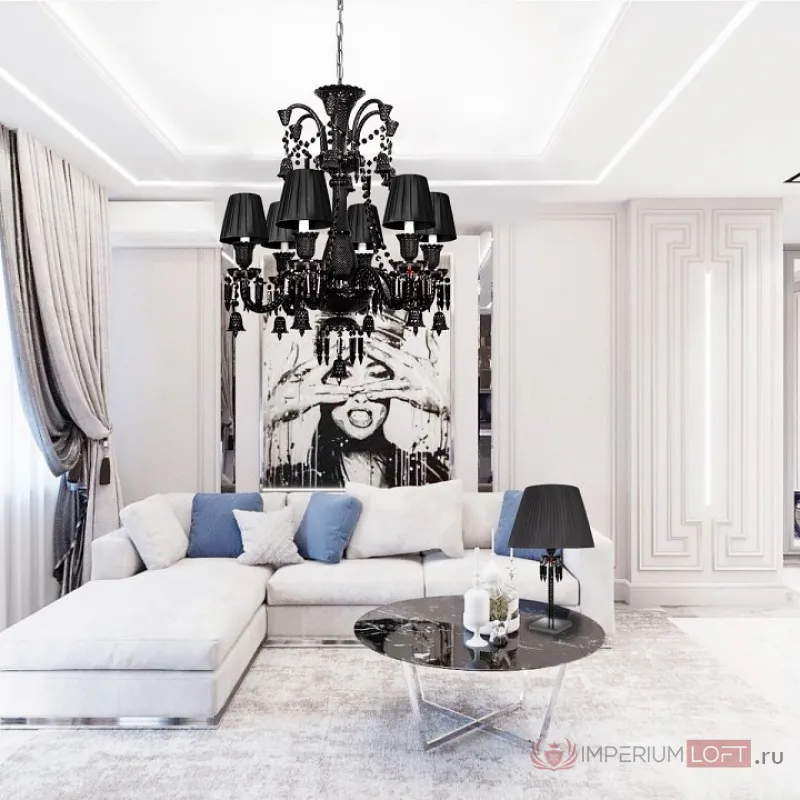 Подвесная люстра Loft it Zenith 10210/12 Black от ImperiumLoft