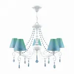 Подвесная люстра Lamp4You Provence 20 E4-05-WM-LMP-O-18-CRL-E4-05-GB-UP Цвет плафонов голубой от ImperiumLoft