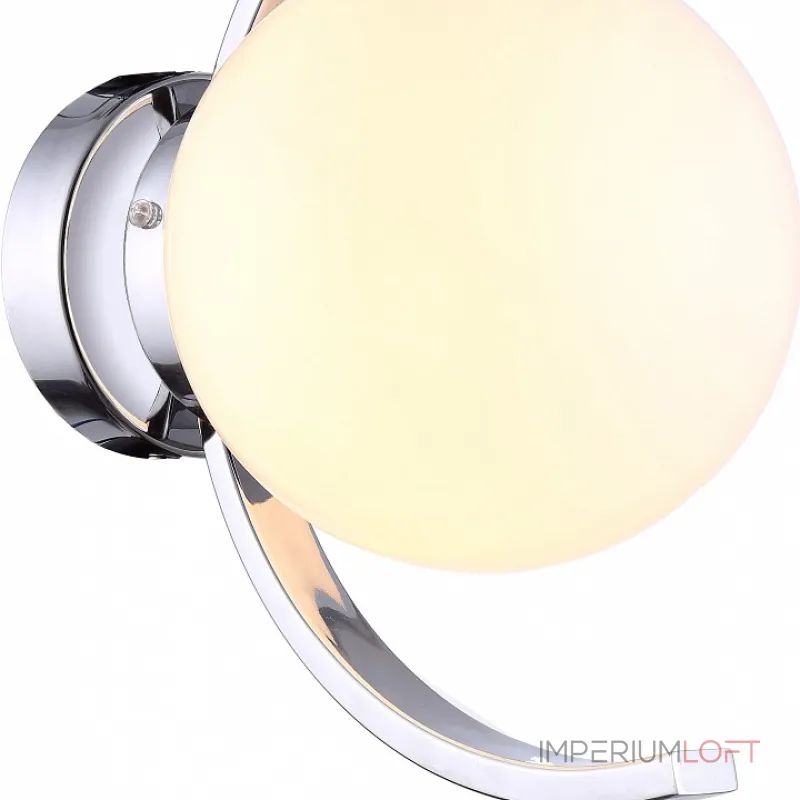 Бра Arte Lamp Claudia A8055AP-1CC Цвет арматуры хром Цвет плафонов белый