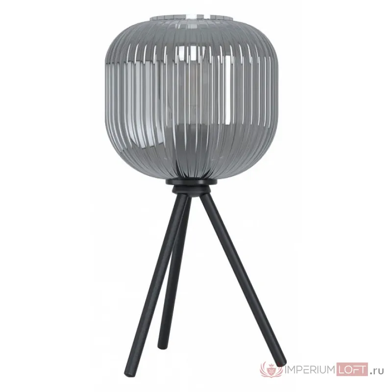 Настольная лампа декоративная Eglo Mantunalle 1 99374 Цвет плафонов серый Цвет арматуры черный от ImperiumLoft