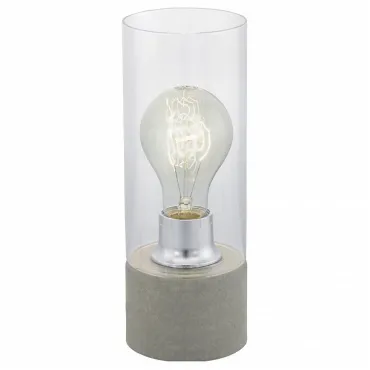 Настольная лампа декоративная Eglo Torvisco 1 94549 Цвет арматуры серый Цвет плафонов прозрачный от ImperiumLoft