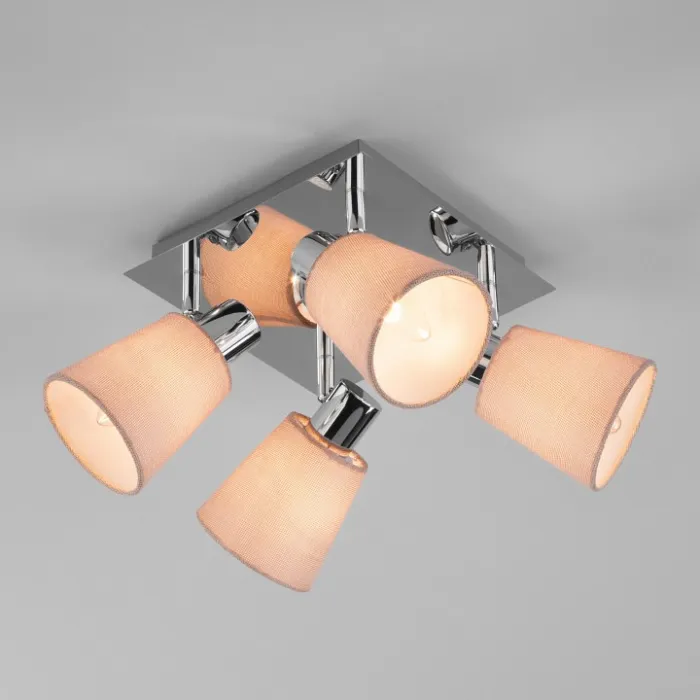 Спот Eurosvet Culver 20080/4 хром/бежевый от ImperiumLoft