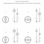 Выключатель на 4 положения двухклавишный без рамки Werkel Ретро бронзовый W5720012 от ImperiumLoft