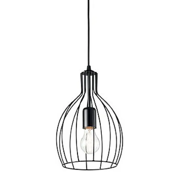 Подвесной светильник Ideal Lux Ampolla AMPOLLA-2 SP1 NERO Цвет арматуры черный Цвет плафонов черный от ImperiumLoft