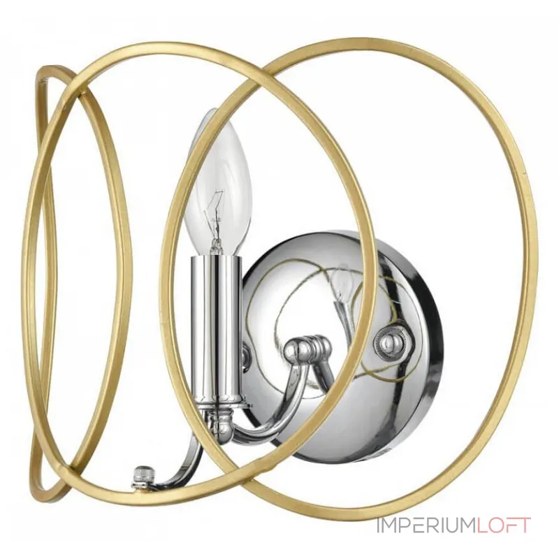 Бра Vele Luce Vita VL4234W01 Цвет арматуры хром Цвет плафонов золото Бра Vele Luce Vita VL4234W01 Цвет арматуры хром Цвет плафонов золото
