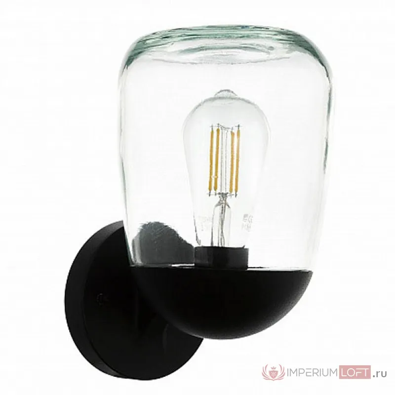 Светильник на штанге Eglo 98701 цвет арматуры черный цвет плафонов прозрачный от ImperiumLoft