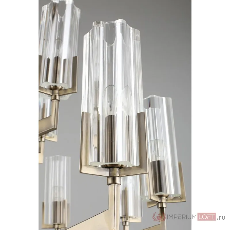Подвесная люстра Omnilux Ledro OML-69903-15 Цвет арматуры бронза Цвет плафонов прозрачный от ImperiumLoft