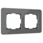 Рамка на 2 поста Werkel Elite (графит, стекло) W0022440