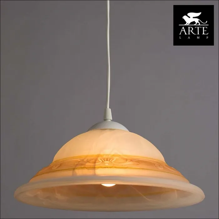 Подвесной светильник Arte Lamp Cucina A3434SP-1WH Цвет арматуры белый Цвет плафонов желтый от ImperiumLoft