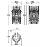Бра Maytoni Coil MOD124WL-L6CH3K Цвет арматуры хром Цвет плафонов прозрачный