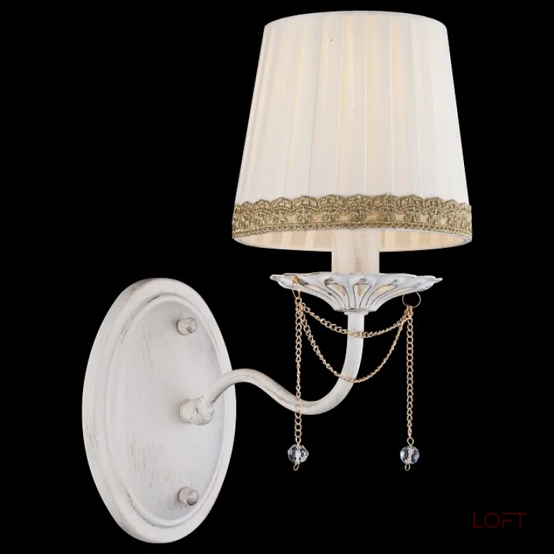 Бра Arte Lamp Sierra A3071AP-1WG Цвет арматуры золото Цвет плафонов белый