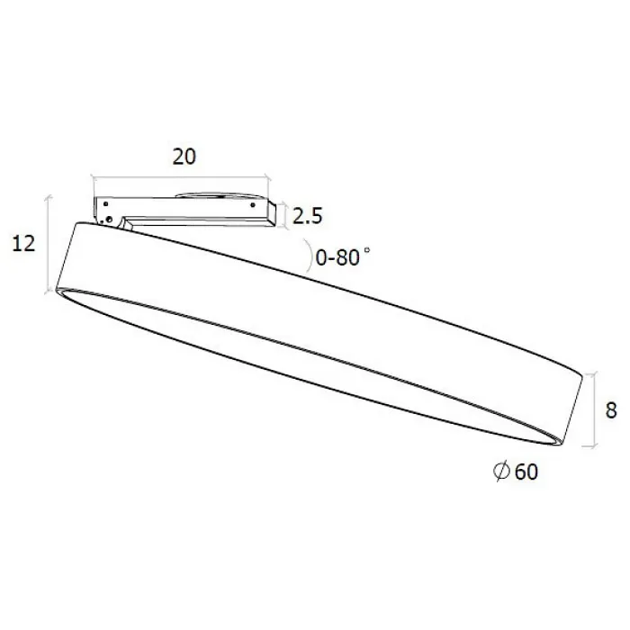 Спот DesignLed UF UF034-60-WH-NW от ImperiumLoft
