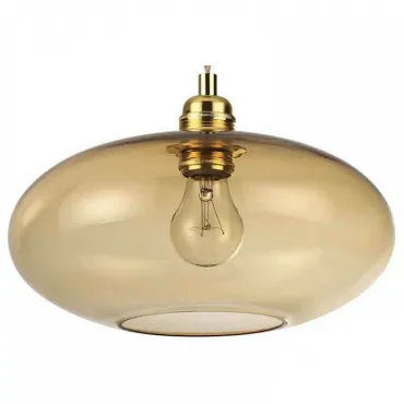 Подвесной светильник Ideal Lux Blob BLOB SP1 AMBRA Цвет арматуры золото Цвет плафонов янтарный
