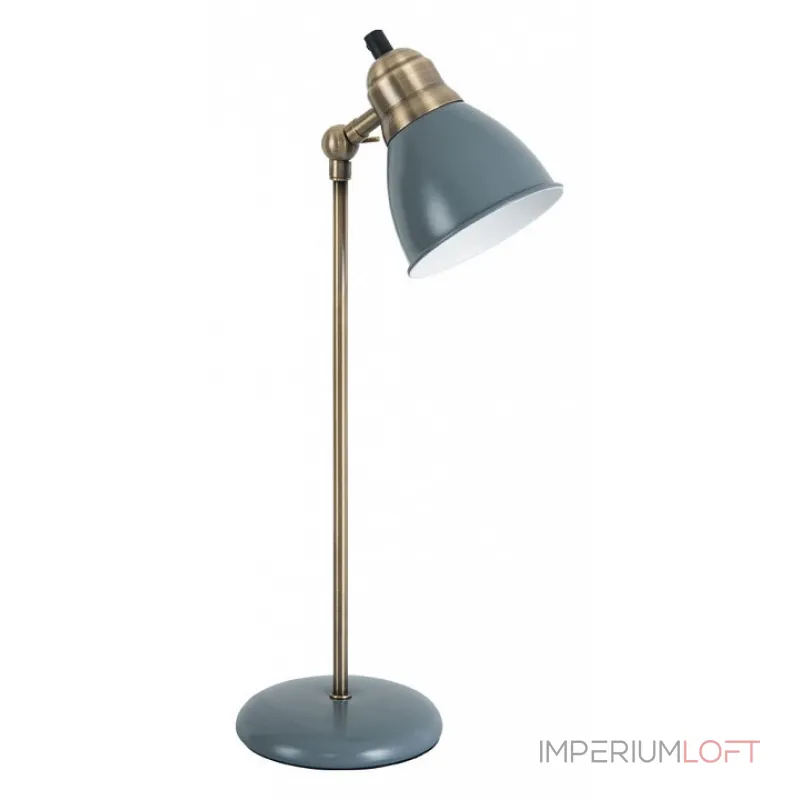 Настольная лампа офисная Arte Lamp 3235 A3235LT-1AB Цвет арматуры бронза Цвет плафонов серый