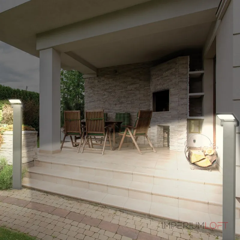 Наземный высокий светильник Novotech Roca 357522 Цвет арматуры серый Цвет плафонов белый от ImperiumLoft Наземный высокий светильник Novotech Roca 357522 Цвет арматуры серый Цвет плафонов белый от ImperiumLoft