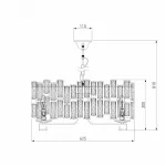 Подвесной светильник Bogate's Frammenti 352/8 Strotskis Smart Цвет плафонов разноцветный от ImperiumLoft