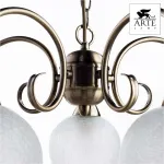 Подвесная люстра Arte Lamp Margo A9316LM-5AB Цвет арматуры бронза Цвет плафонов белый от ImperiumLoft