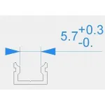 Профиль накладной  Deko-Light AU-01-05 970084 Цвет арматуры белый