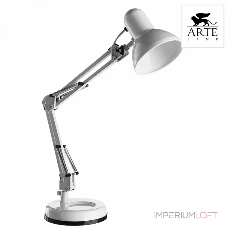 Настольная лампа офисная Arte Lamp Junior A1330LT-1WH Цвет арматуры белый Цвет плафонов белый от ImperiumLoft Настольная лампа офисная Arte Lamp Junior A1330LT-1WH Цвет арматуры белый Цвет плафонов белый от ImperiumLoft