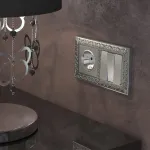 Розетка с заземлением без рамки Werkel W117 W1171009 Цвет арматуры серебро