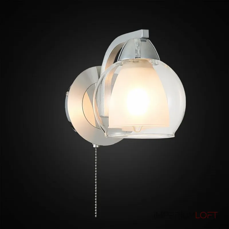 Бра Citilux Кристи CL152317 Хром , плафон Белый