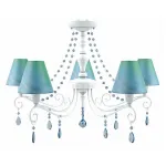 Подвесная люстра Lamp4You Provence 20 E4-05-WM-LMP-O-18-CRL-E4-05-GB-UP Цвет плафонов голубой от ImperiumLoft
