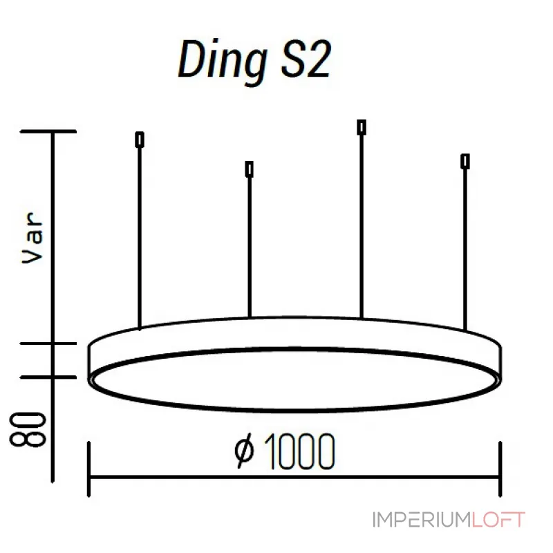 Подвесной светильник TopDecor Ding Ding S2 10