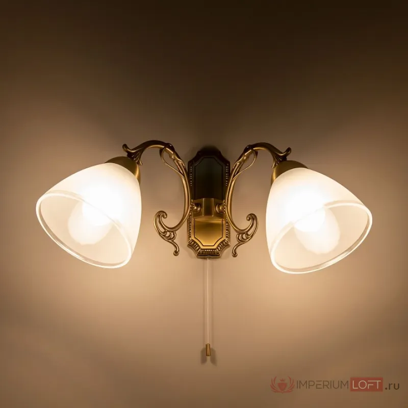 Бра Citilux Латур CL413421 Цвет арматуры бронза Цвет плафонов белый от ImperiumLoft