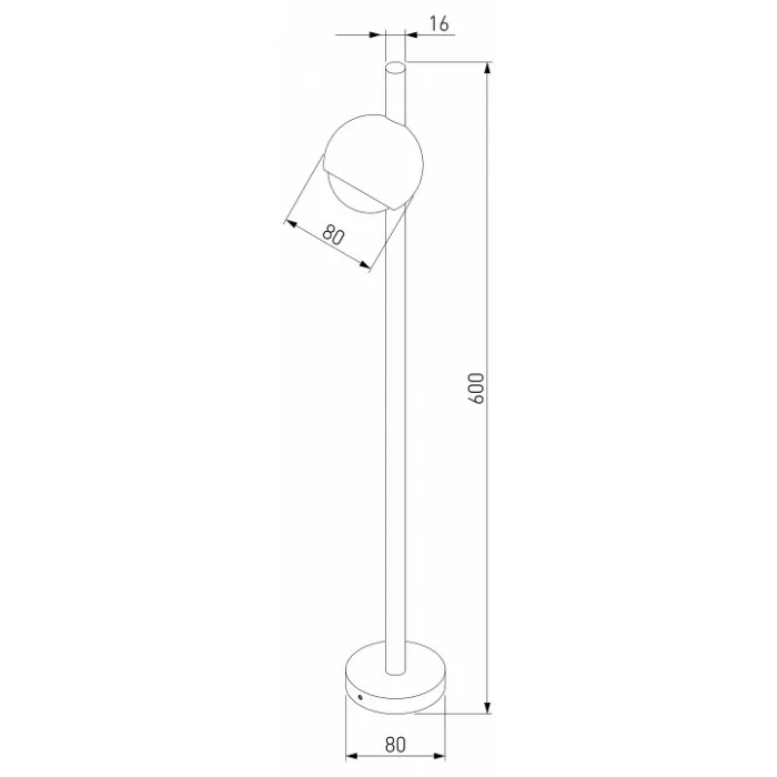 Наземный низкий светильник Elektrostandard Ball Ball LED белый (35143/F) от ImperiumLoft