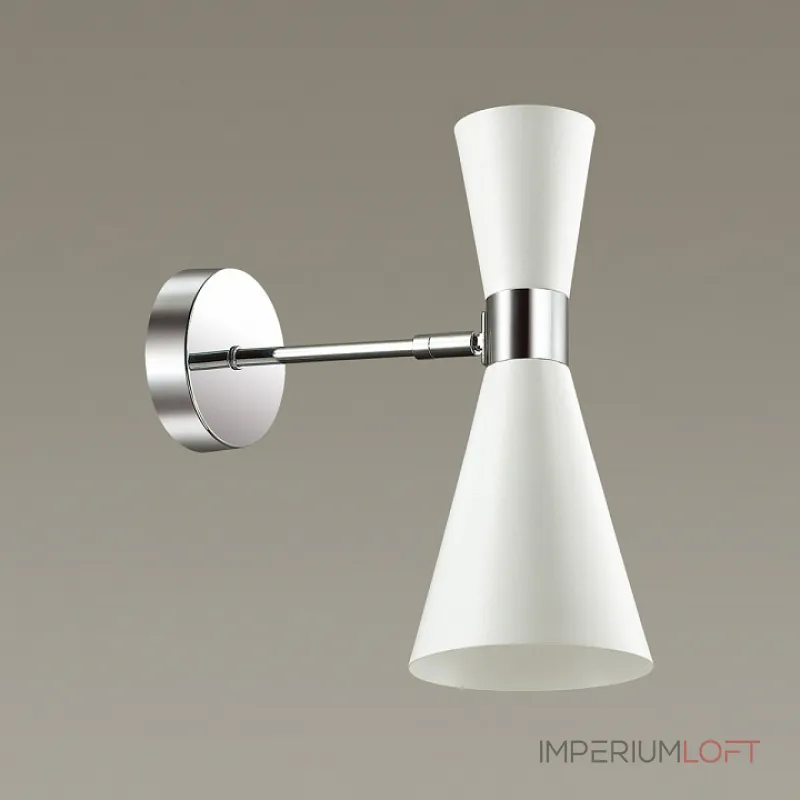 Бра Lumion Quinn 3661/1W Цвет плафонов белый Цвет арматуры хром от ImperiumLoft Бра Lumion Quinn 3661/1W Цвет плафонов белый Цвет арматуры хром от ImperiumLoft