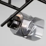 Потолочная люстра Eurosvet Hilari 30165/4 черный жемчуг Цвет арматуры хром Цвет плафонов серый от ImperiumLoft